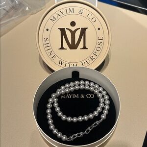 Japanese Akoya Blue-Gray Pearl Necklace